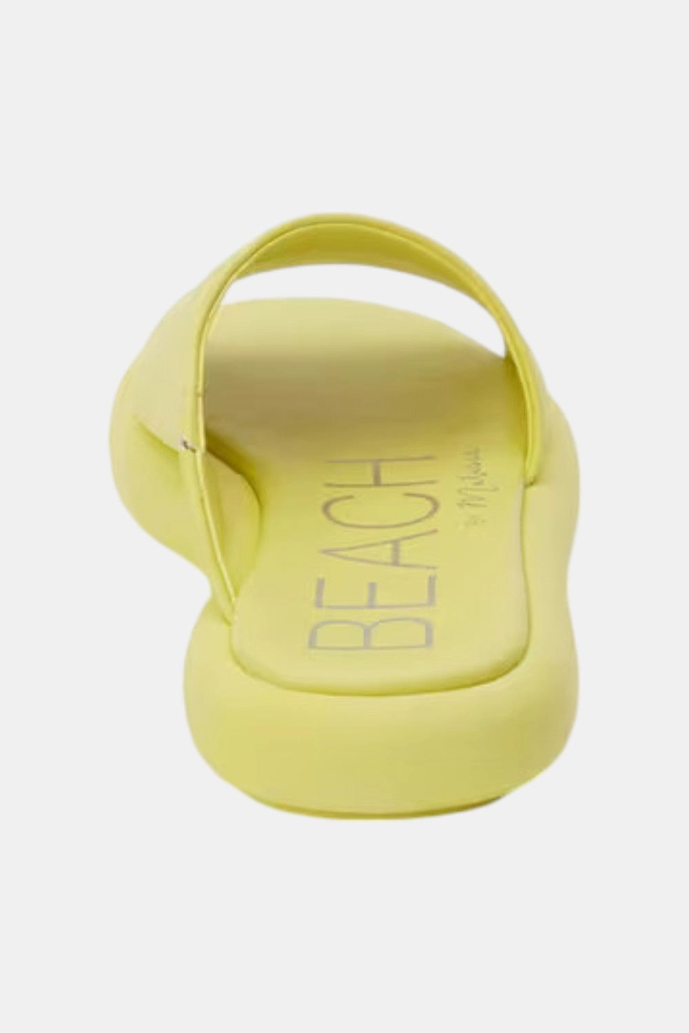 Relaxing Fit Shoes Beach Ready Footwear Beach by Matisse Lotus Platform Slide in Lime