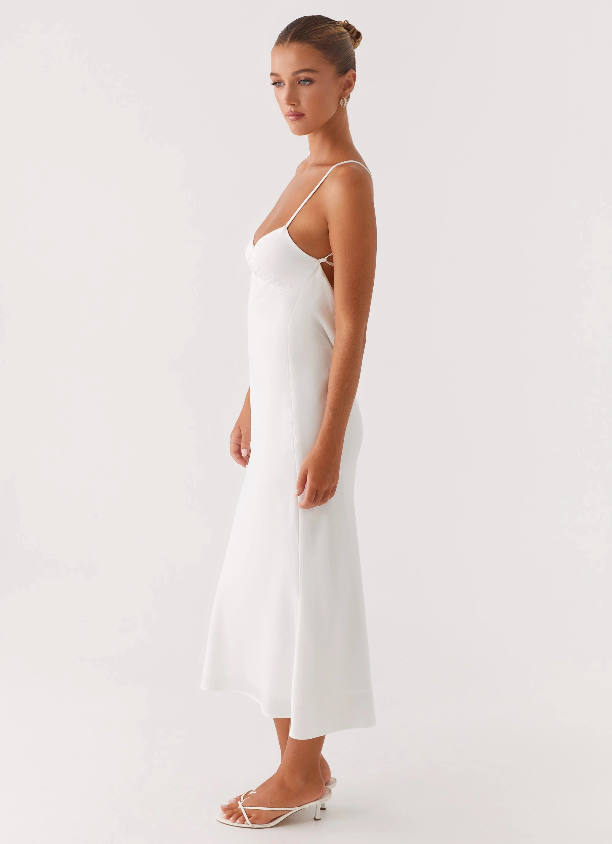 Smart Edge Bentley Midi Dress - White
