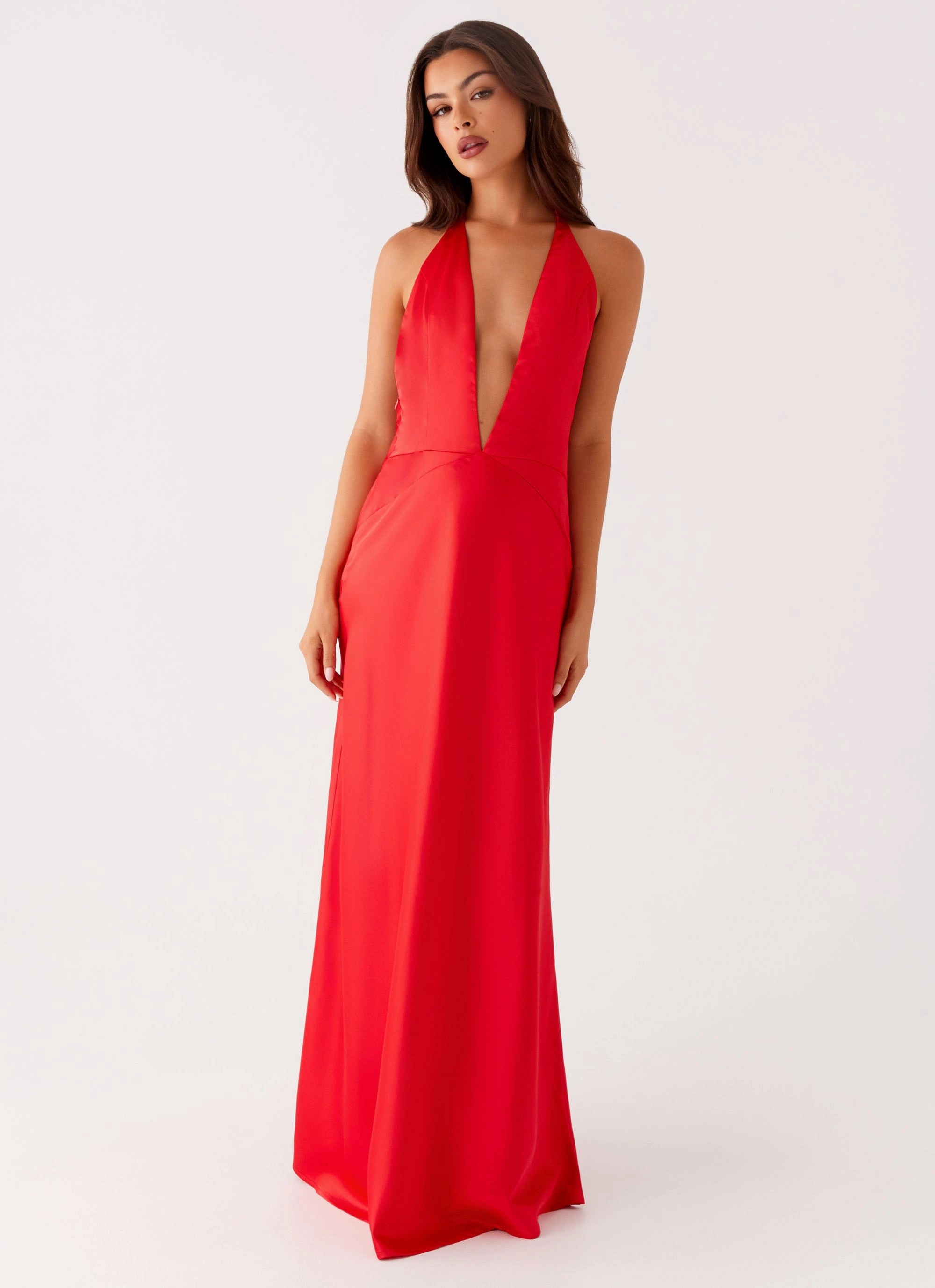 Smart Shape Idol Maxi Dress - Red
