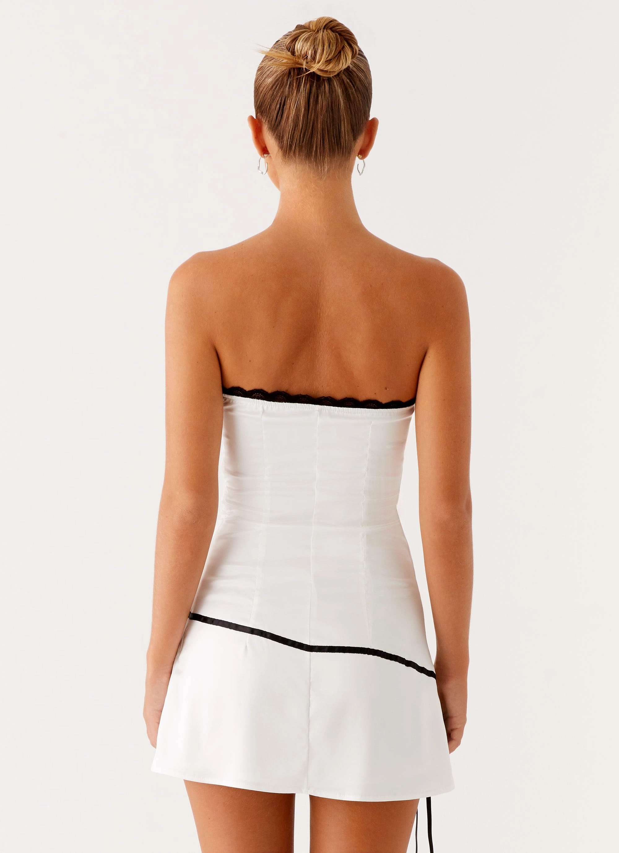 Thea Mini Dress - White Soft Drape