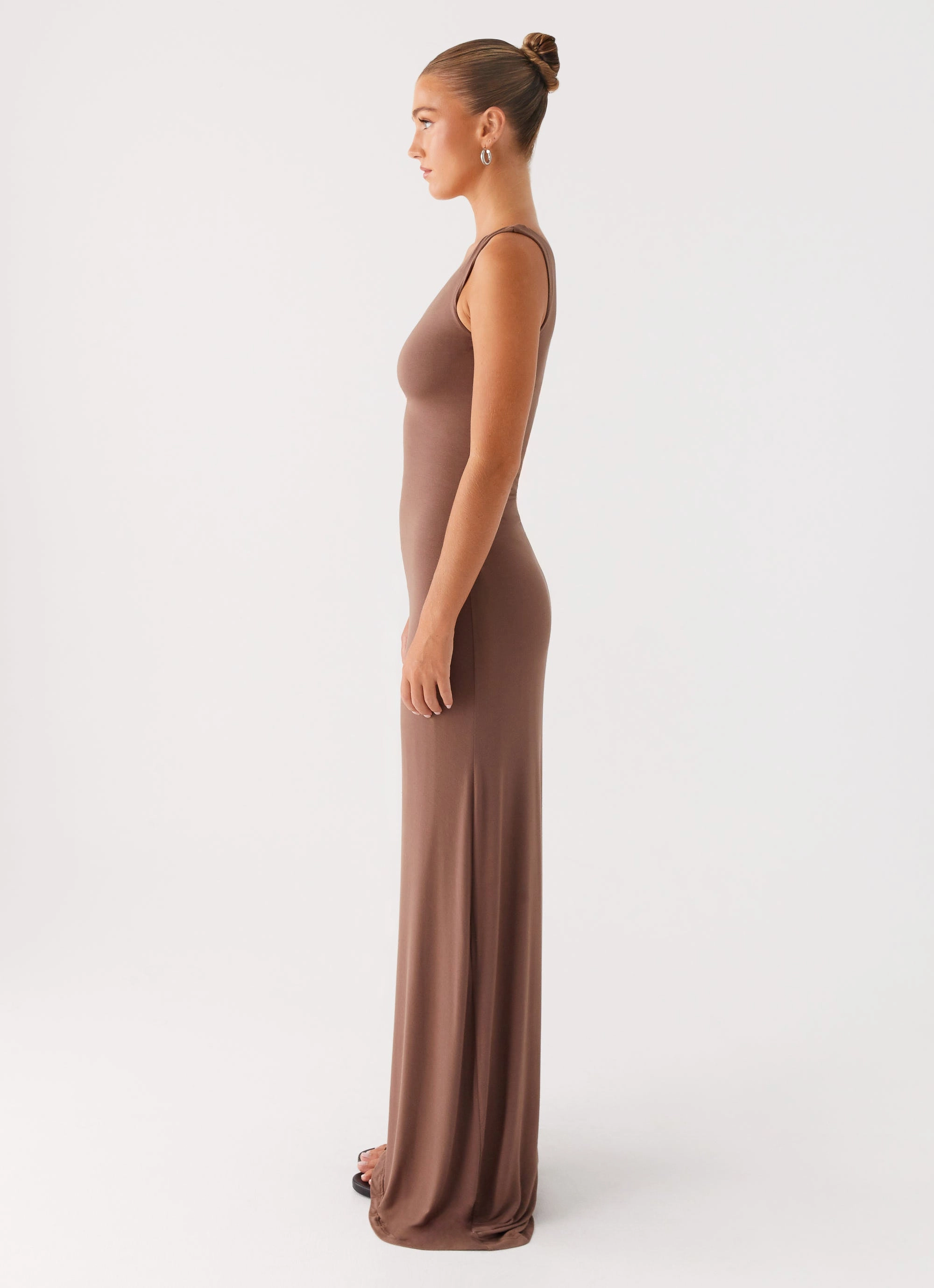 Dalla Maxi Dress - Dark Chocolate Retro Vibes SustainableCotton