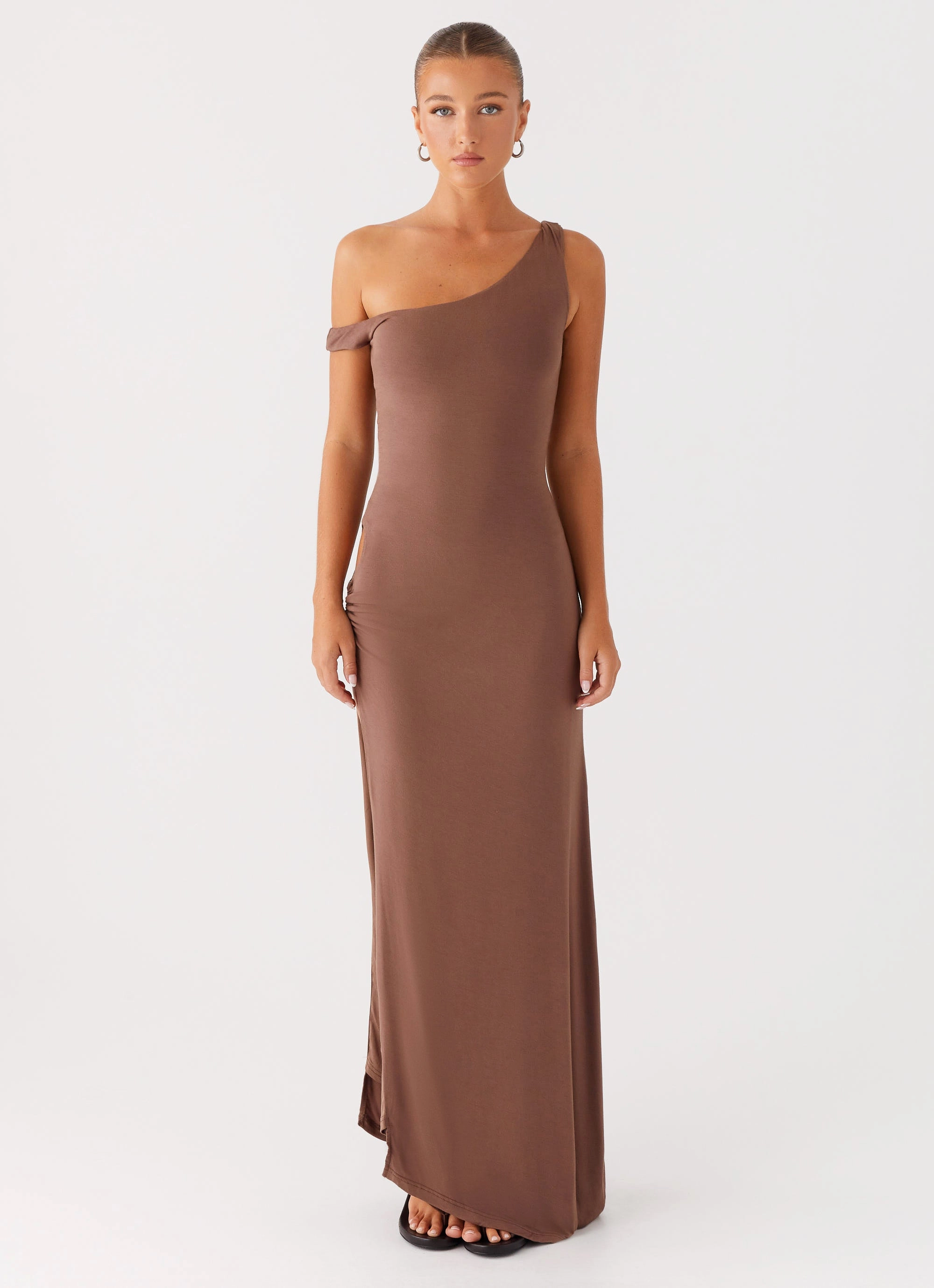 Dalla Maxi Dress - Dark Chocolate Work Appropriate Relaxed Style