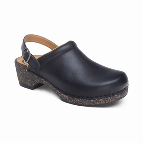 Lace Up Style Women's Beckie Cork Clog In Black