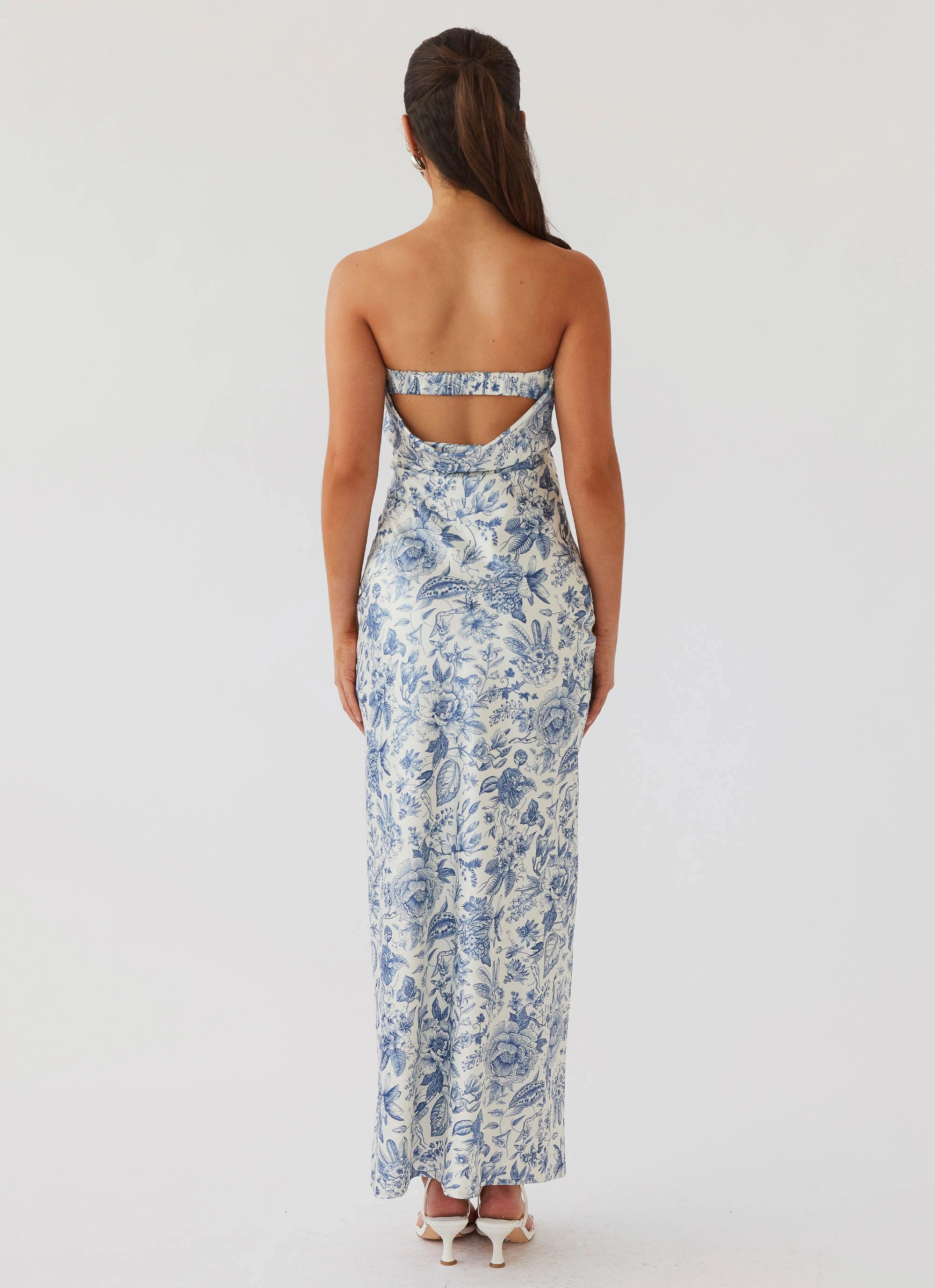 Summer Lover Maxi Dress - Blue Paisley Matte Look