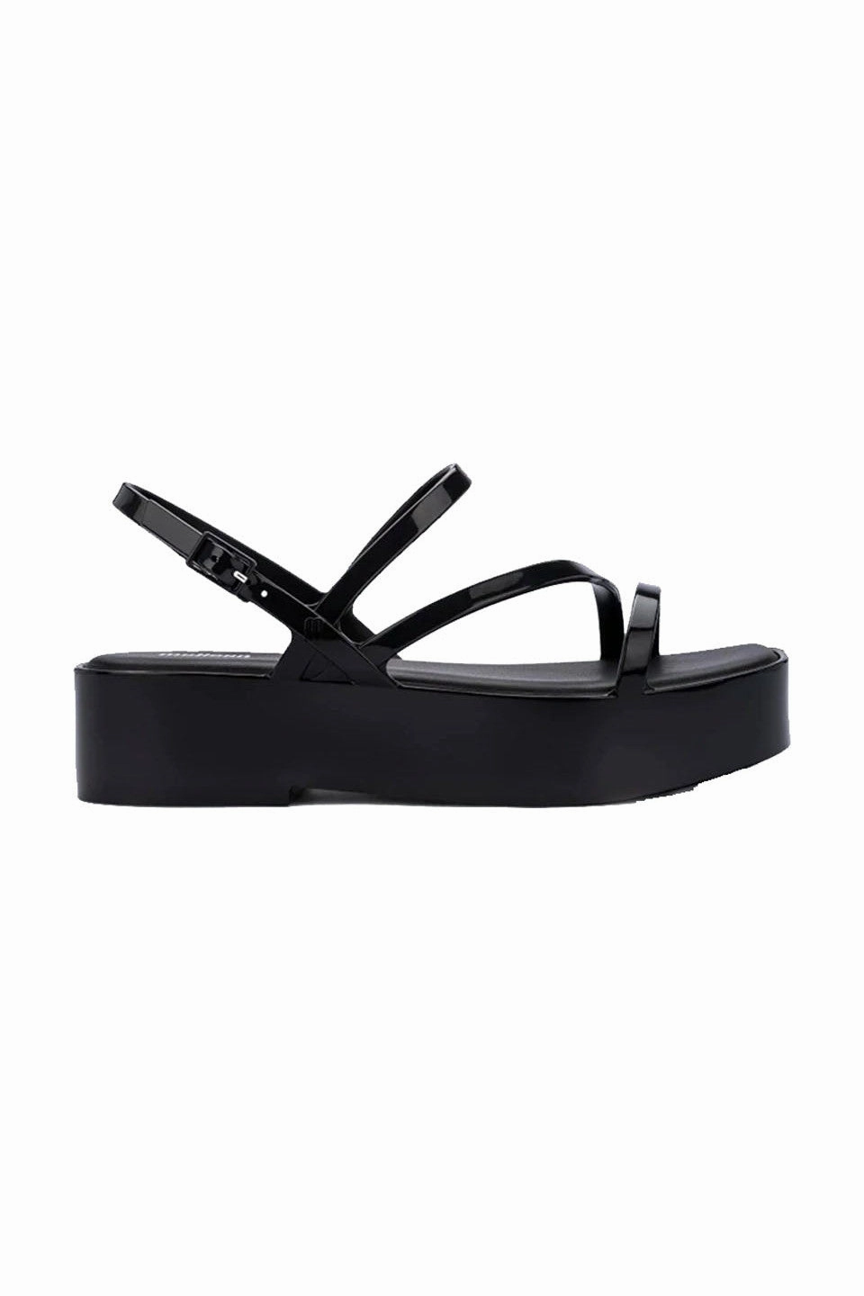 Simple Edge Run Base Melissa Essential Classy Platform Sandals In Black