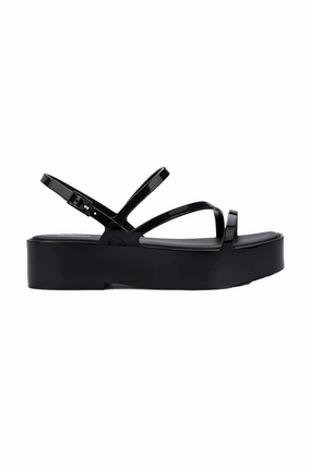 Simple Edge Run Base Melissa Essential Classy Platform Sandals In Black