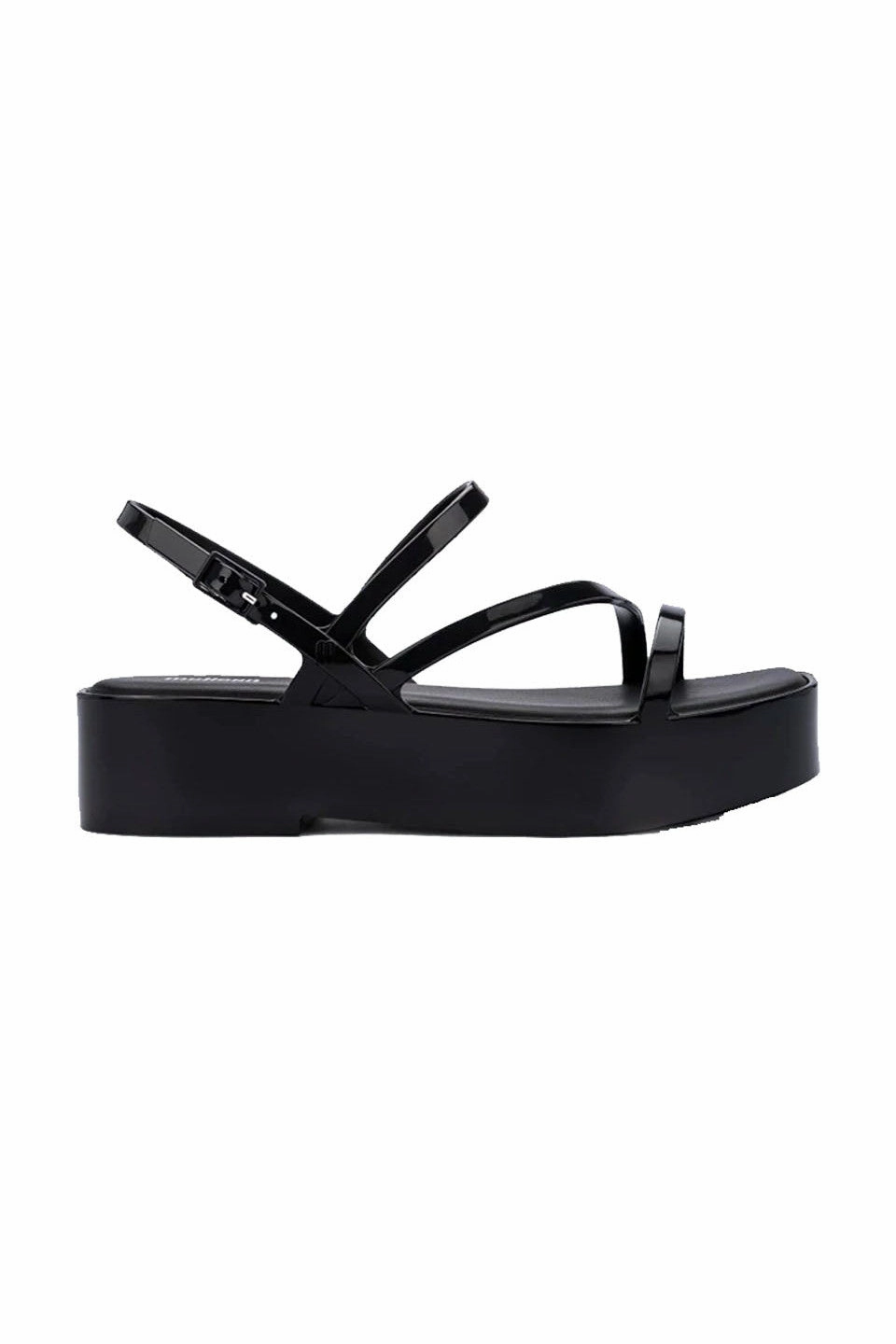 Stable Sole Tassel Swing Melissa Essential Classy Platform Sandals In Black