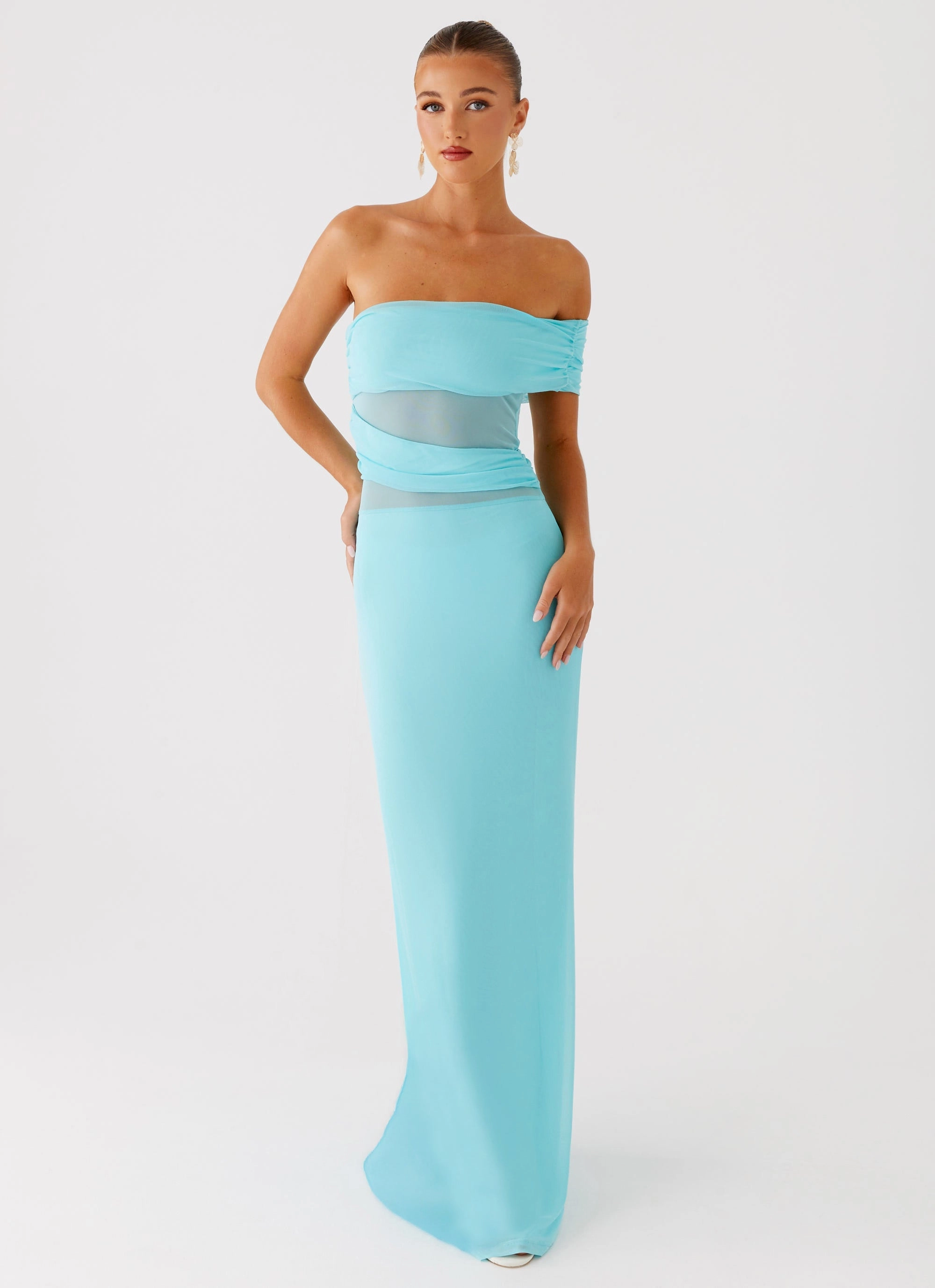 Style Ease Practical work-to-play piece Lumi Maxi Dress - Turquoise