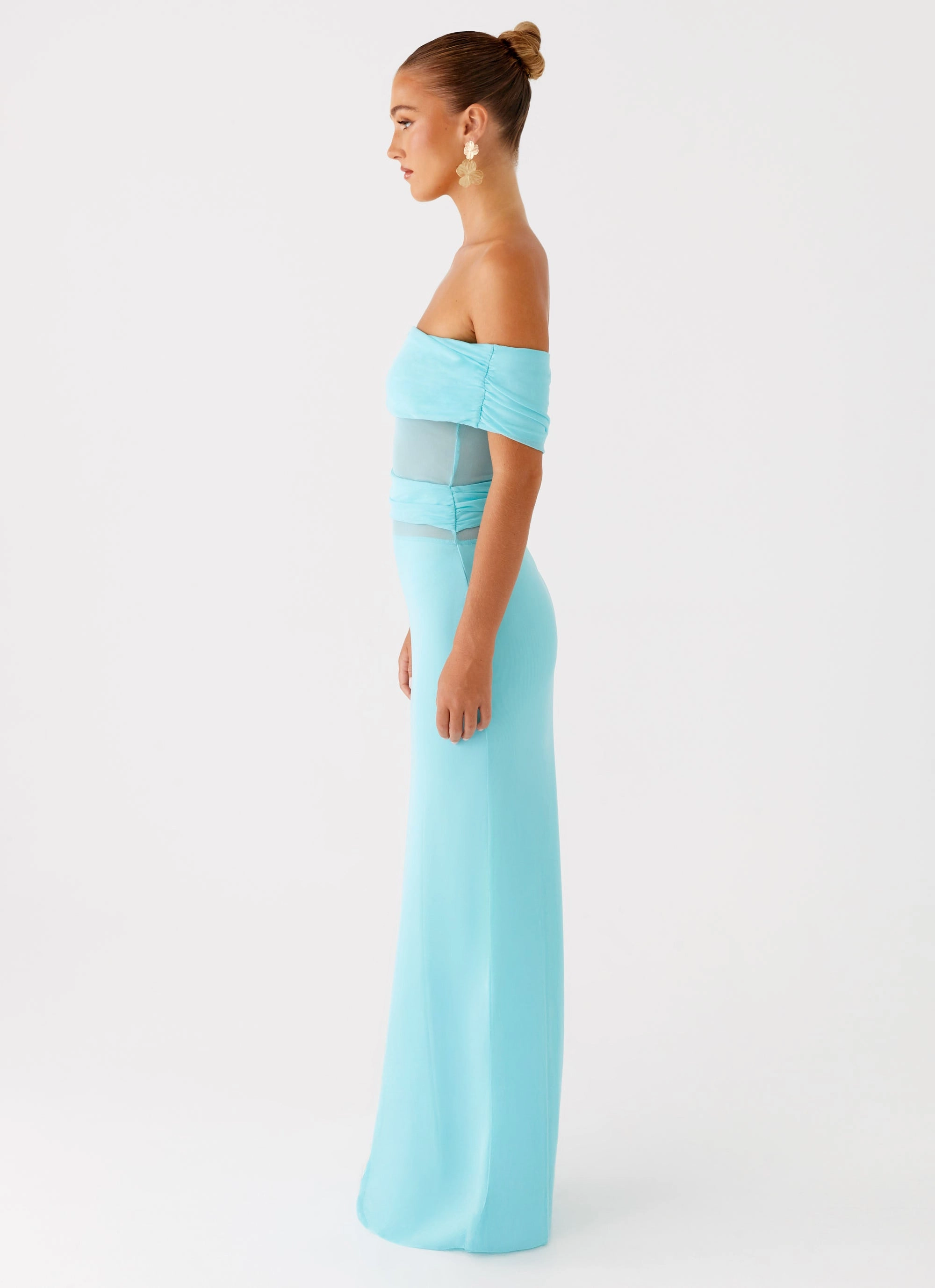 Gentle Texture Casual Must-Have Lumi Maxi Dress - Turquoise