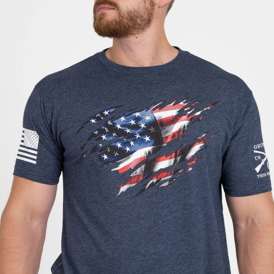 Value for Money Non Toxic Materials Still Standing T-Shirt - Midnight Navy