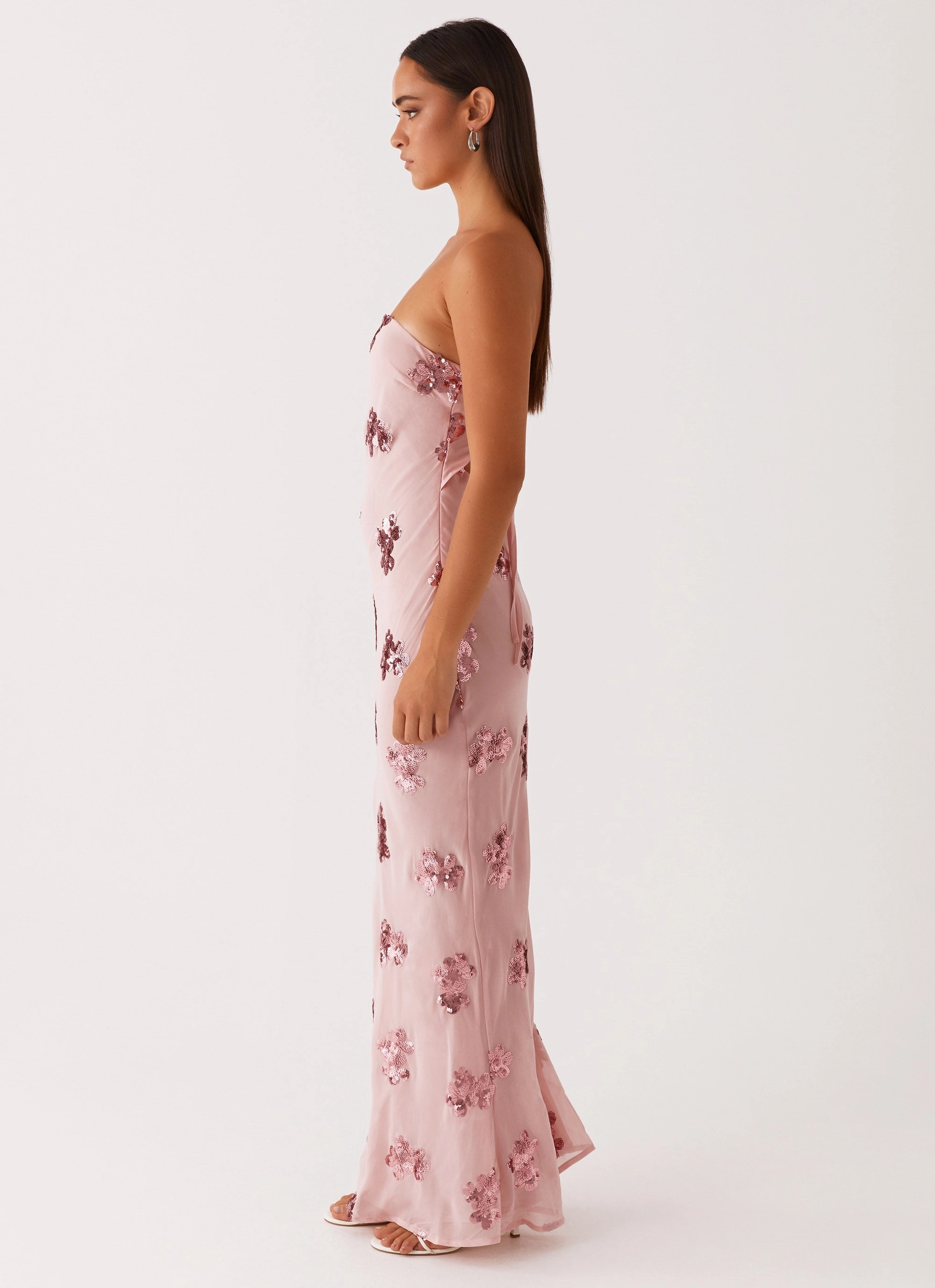 Sweet Escape Sequin Maxi Dress - Baby Pink Relax Layers Confident Mood