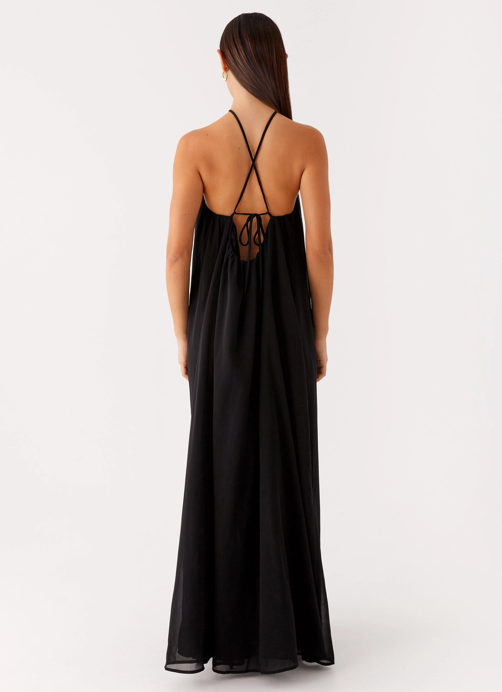 Saba Maxi Dress - Black Bright bold dress