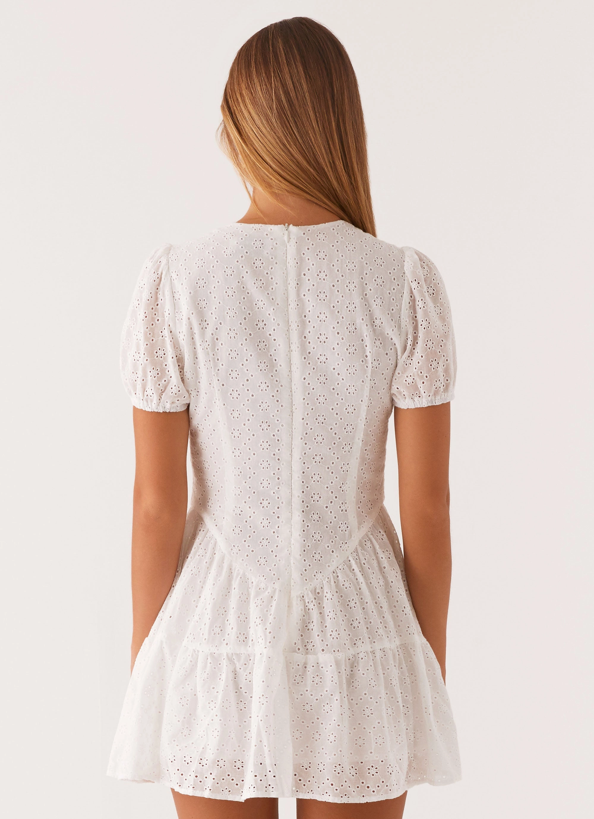 Sweetness Mini Dress - White Neutral Layer