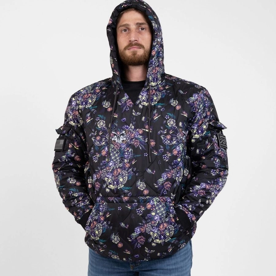 Tac Woobie Pullover Hoodie - Grenade Paradise Flexible Side Gussets Noise Reducing Hardware