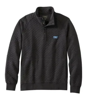 Bean's Quilted Sweatshirt Men's Regular Micro Perforated Texture High Density Weave
