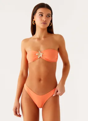 Sunny Style Taiwan Bandeau Bikini Top - Peach