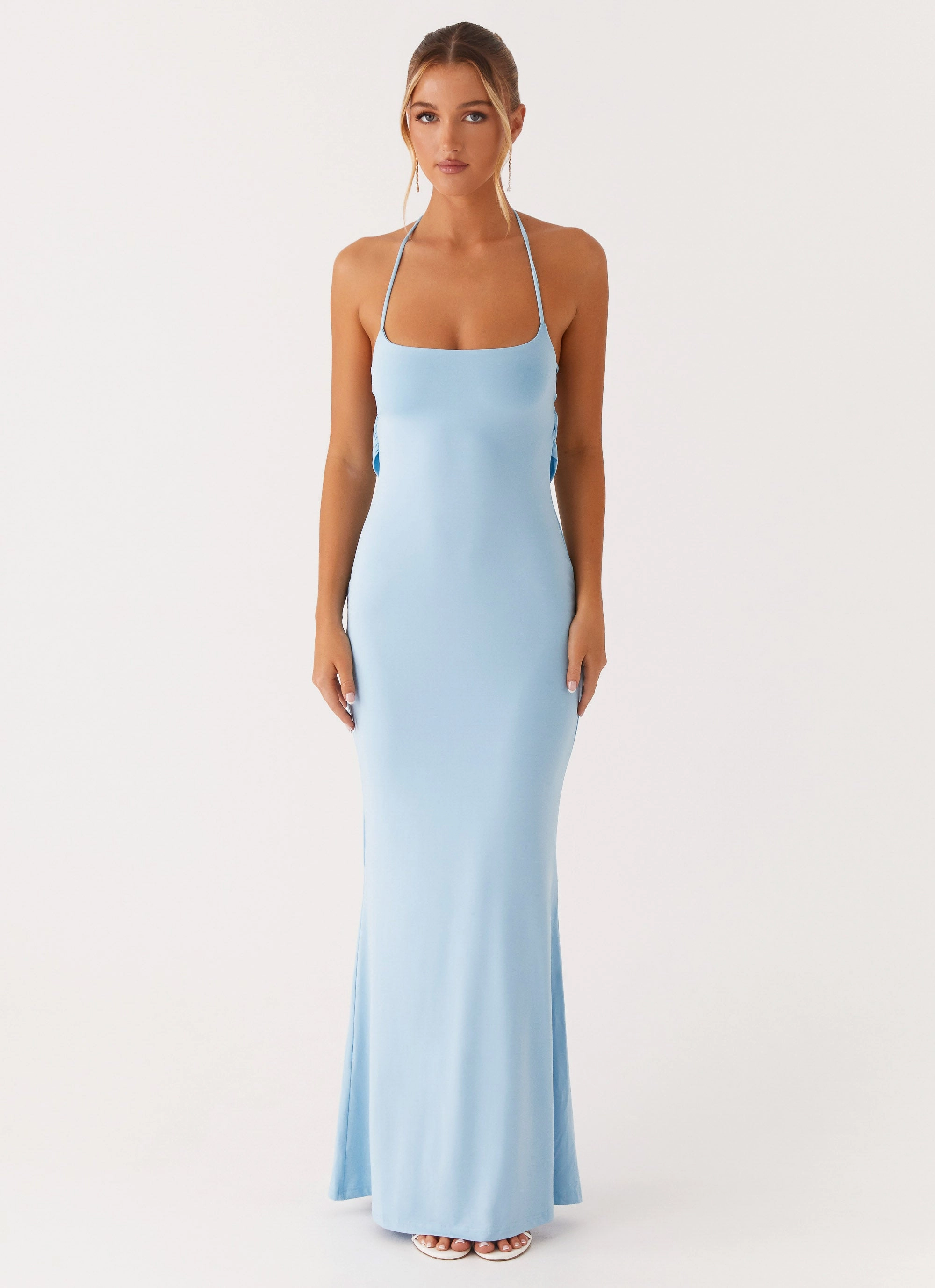 Talk About Us Maxi Dress - Blue Bride Side