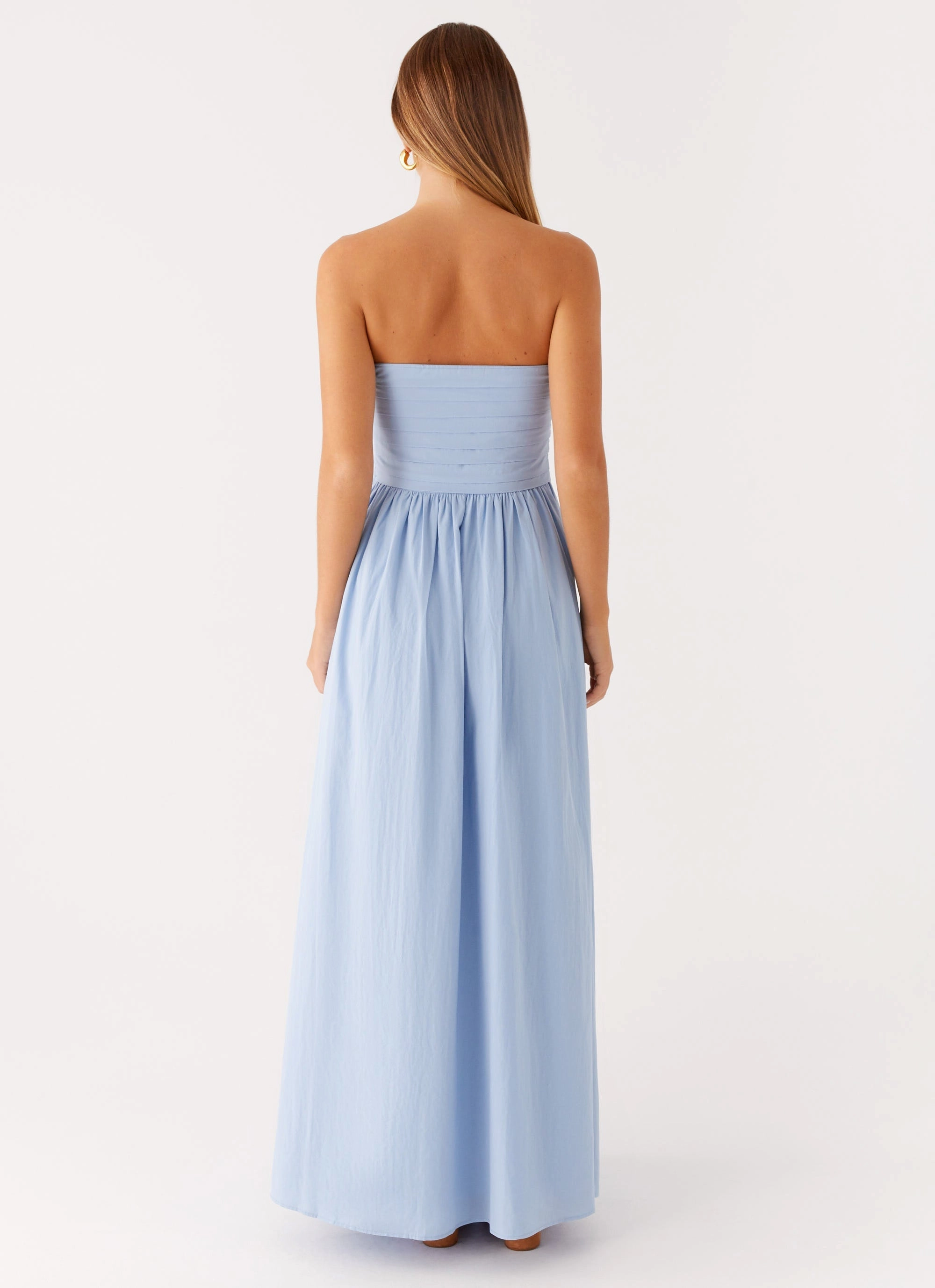 Breathable Layering summer look Tamia Maxi Dress - Blue