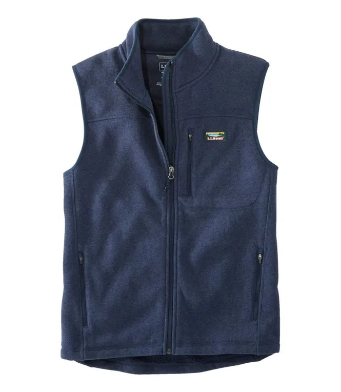 Bean's Sweater Fleece Vest Men's Regular Windy day