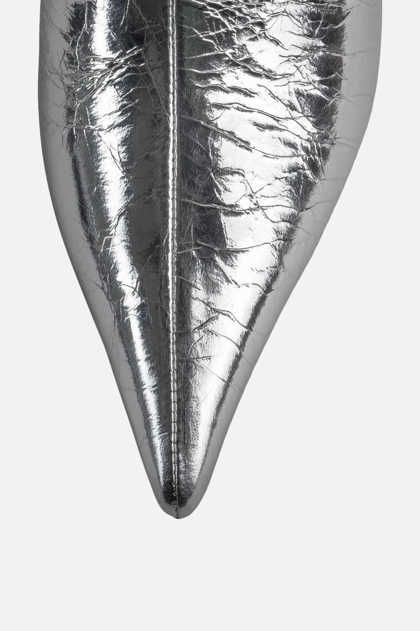 Comfortable Footbed Comfort Lining Remote Hiking Jeffrey Campbell Sindee-Mh Ankle Boot in Silver Crinkle