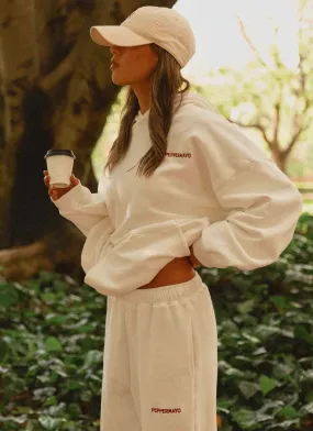 Signature Oversized Hoodie - Ivory Active Use Fast Paced