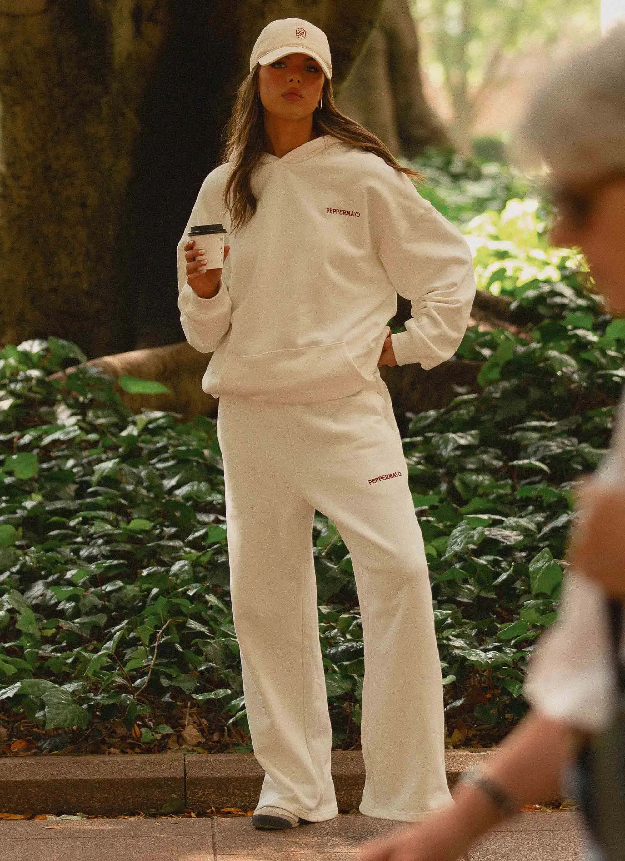 Signature Oversized Hoodie - Ivory Chilly Day Everyday Coverage