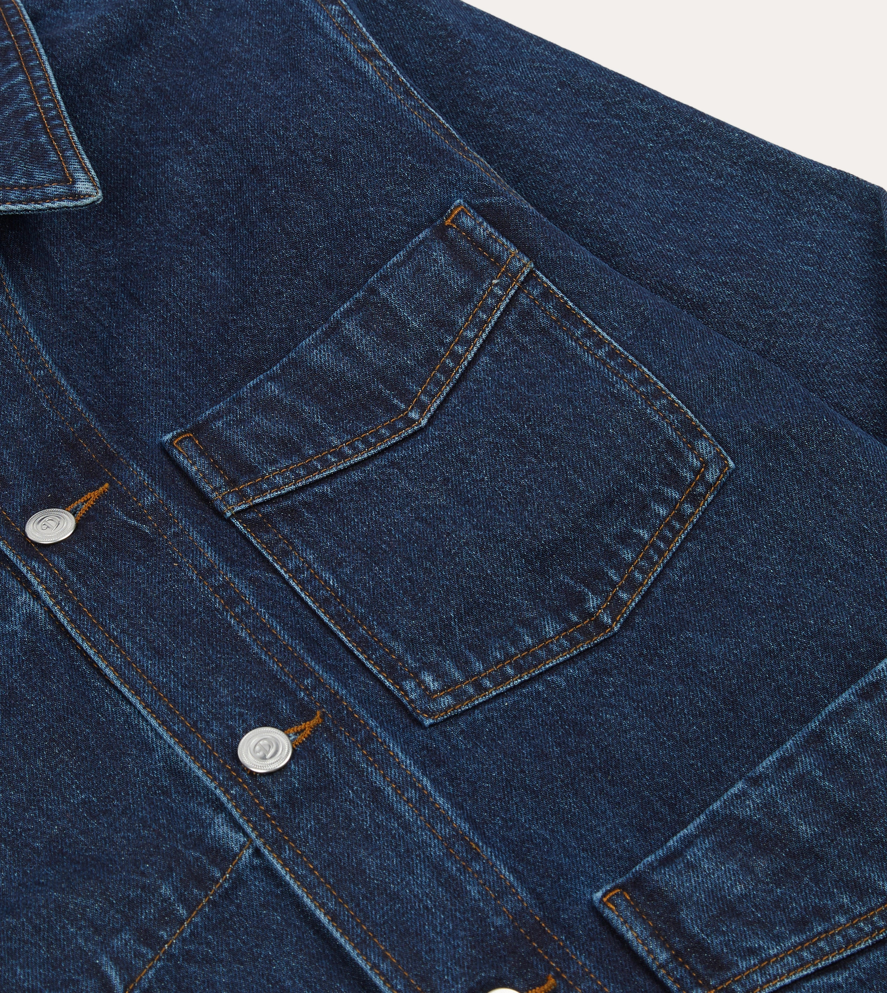 Dual Zipper System Smart Layer Stone Wash Denim Work Jacket