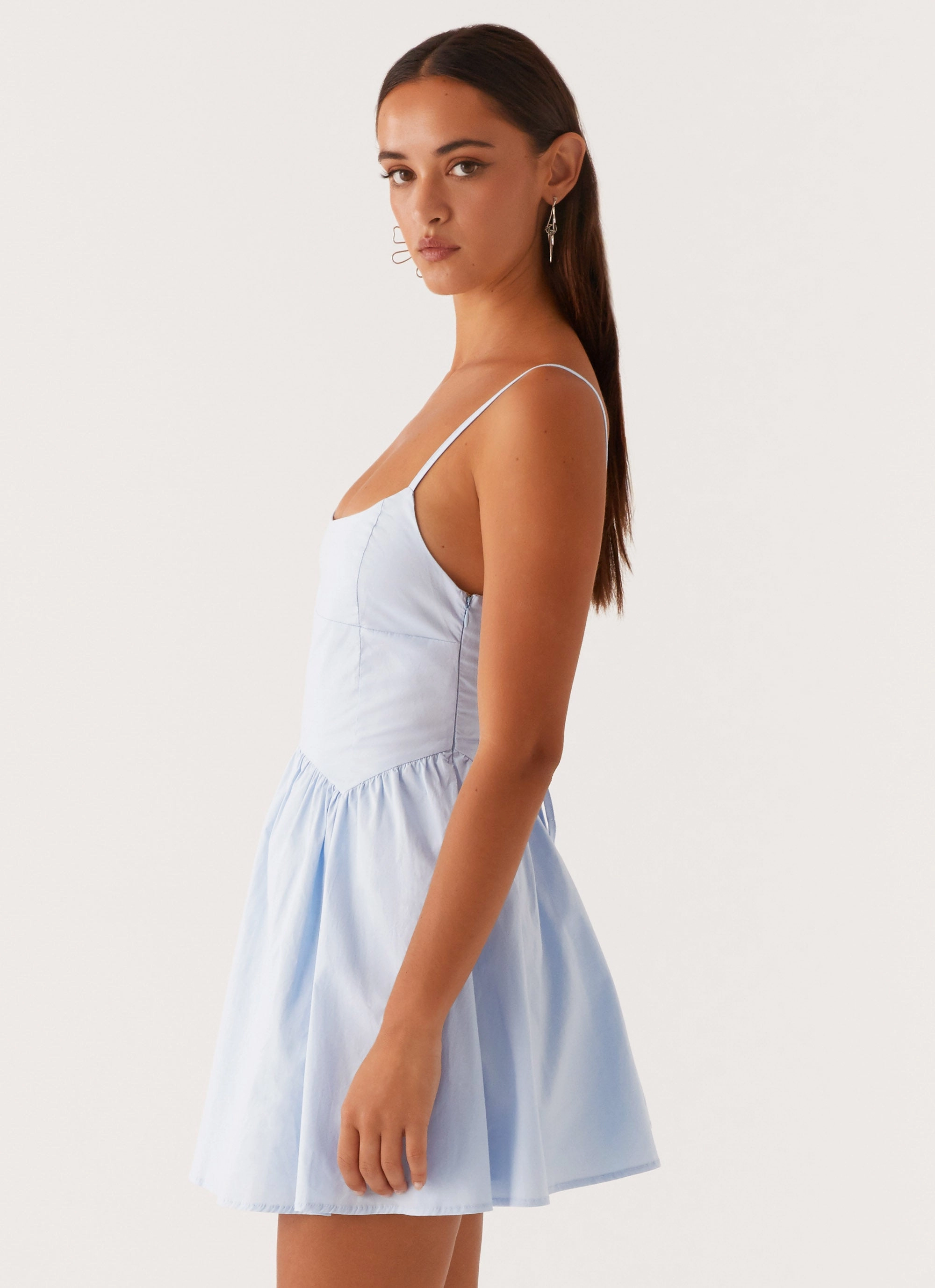 Tesoro Mio Mini Dress - Baby Blue Smart and Stylish