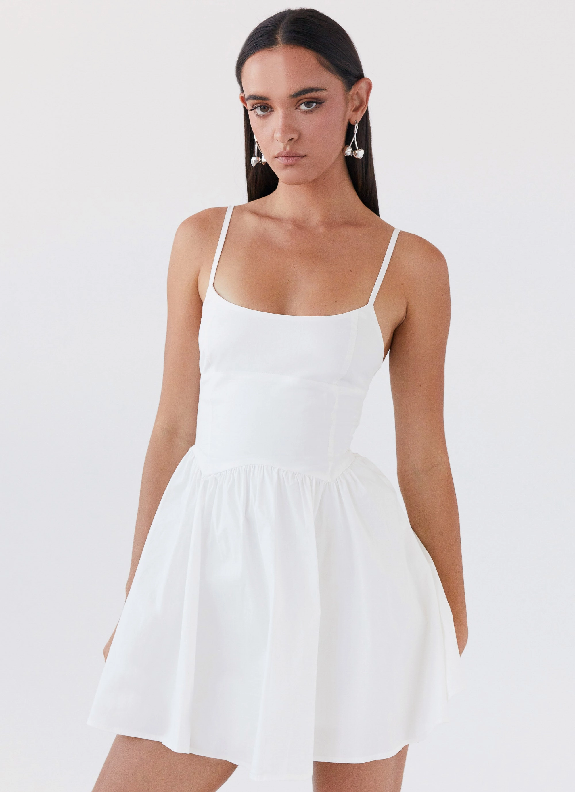 Silk-Blend Tesoro Mio Mini Dress - White