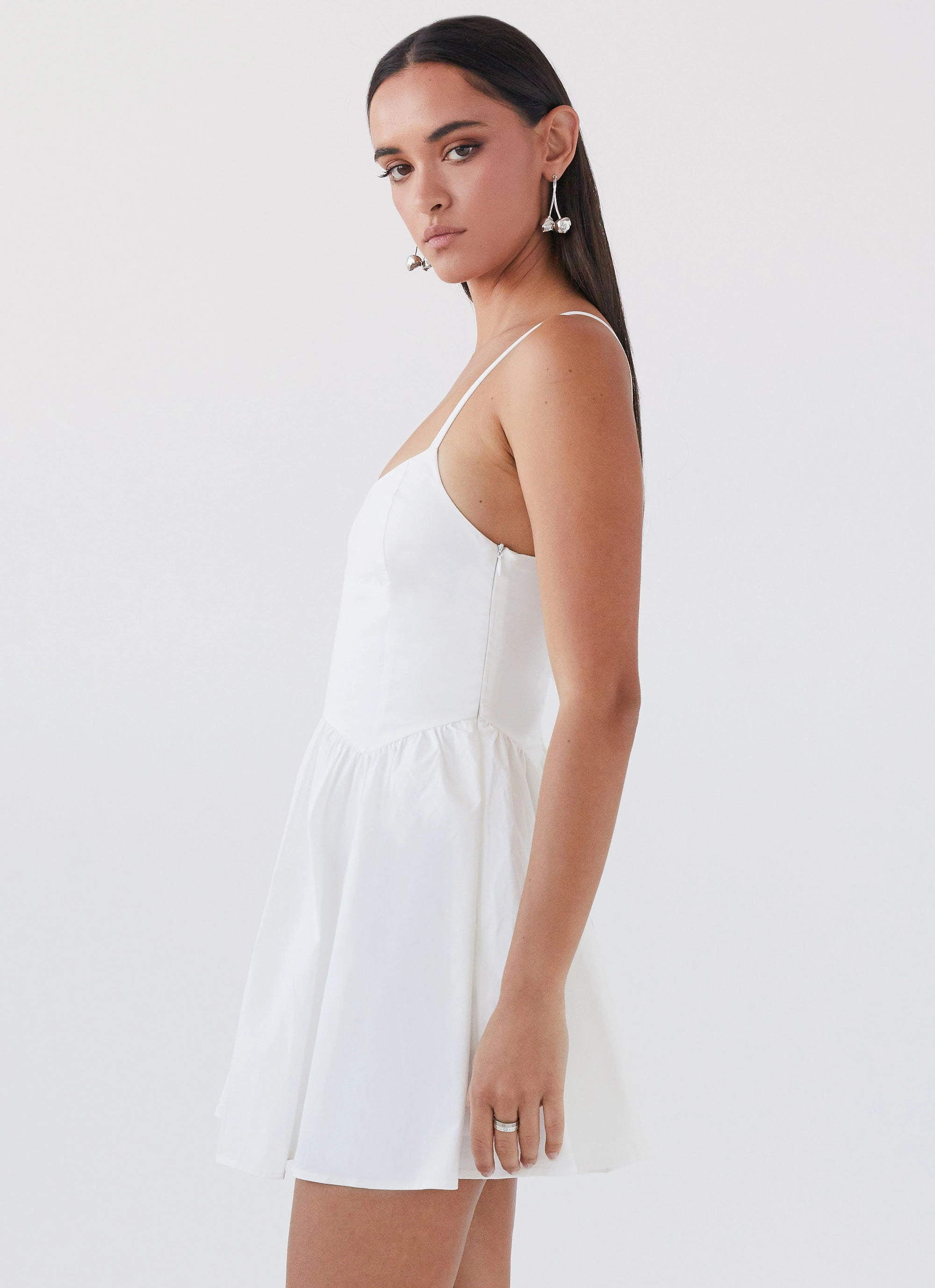 Tesoro Mio Mini Dress - White Cozy Drape