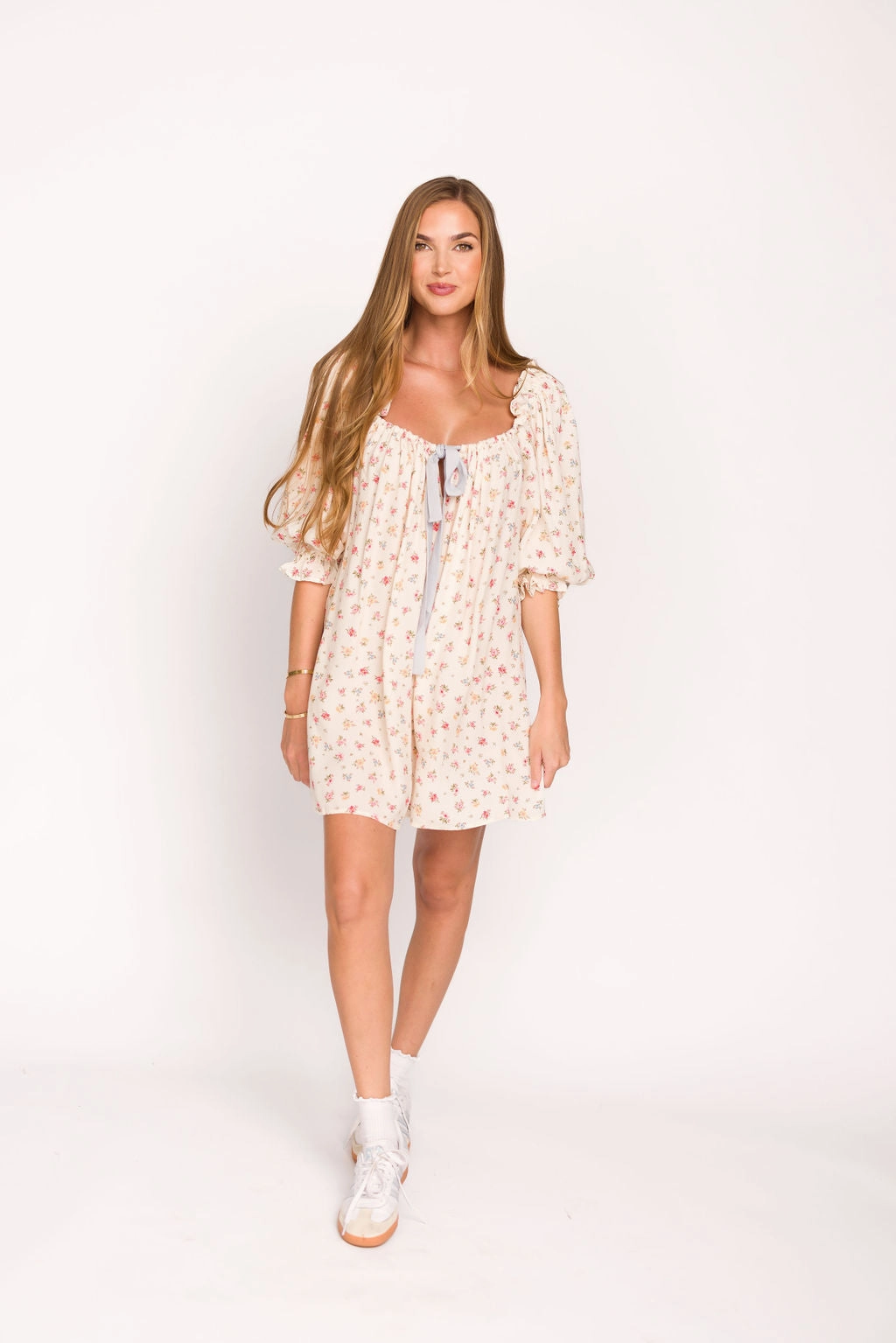 soft fit Darling Mini Dress in Country Bloom