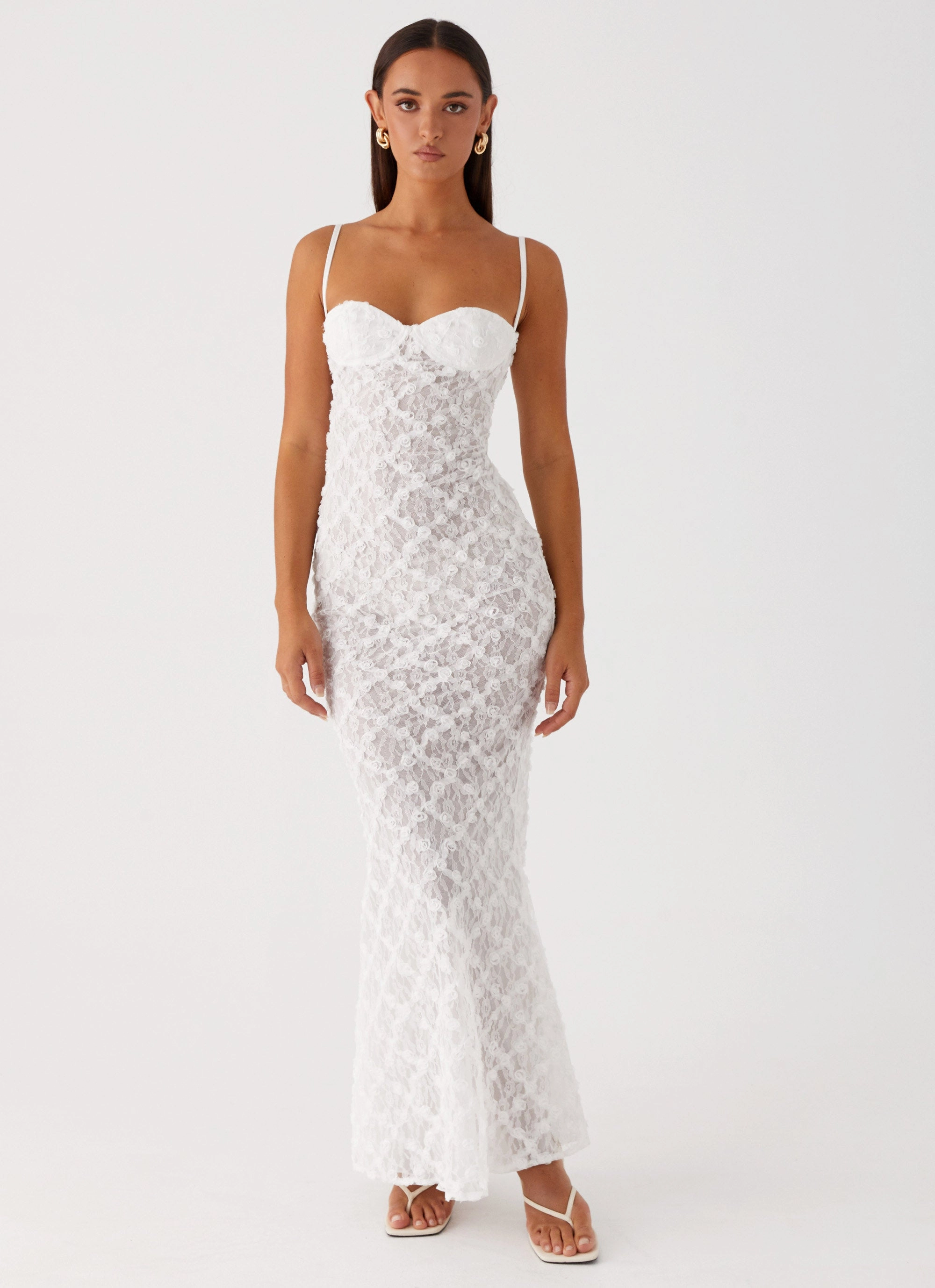 That Girl Maxi Dress - White Slim Form