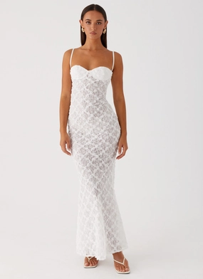 That Girl Maxi Dress - White Slim Form