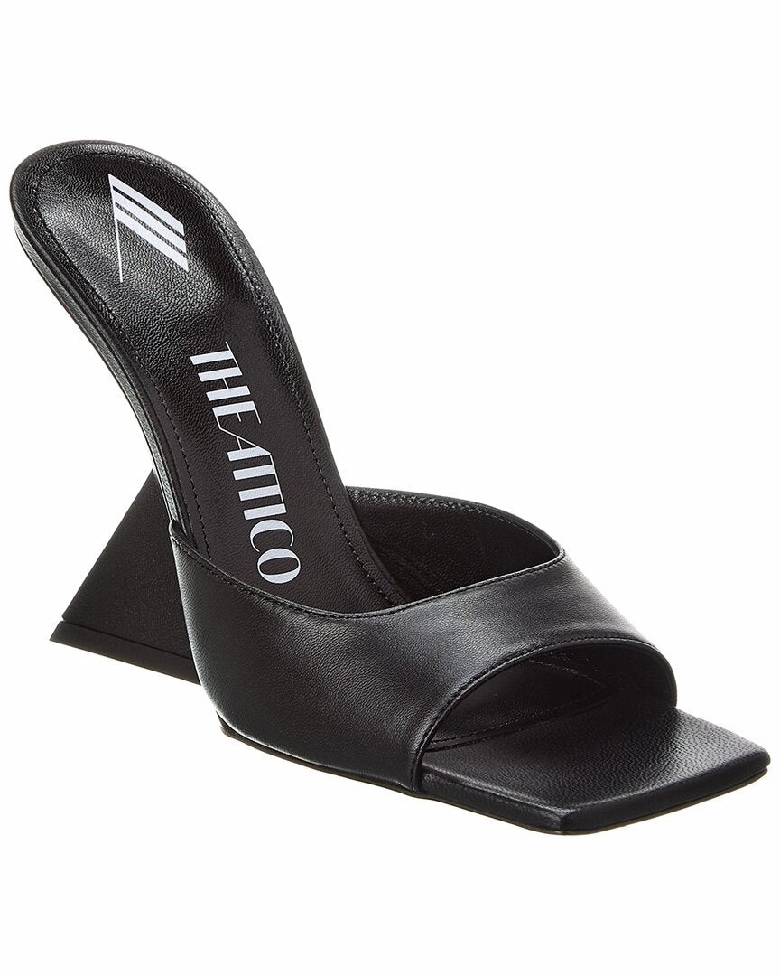 The Attico Cheope Leather Mule Flexible Arch Contour Superior Fit