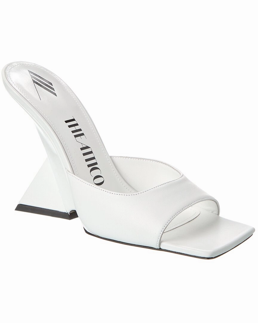 The Attico Cheope Leather Mule Quick Travel Flexible