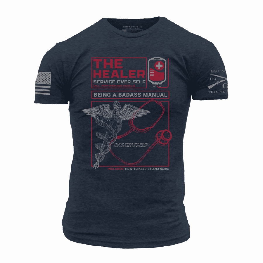 Ultra Soft Texture The Healer T-Shirt - Midnight Navy