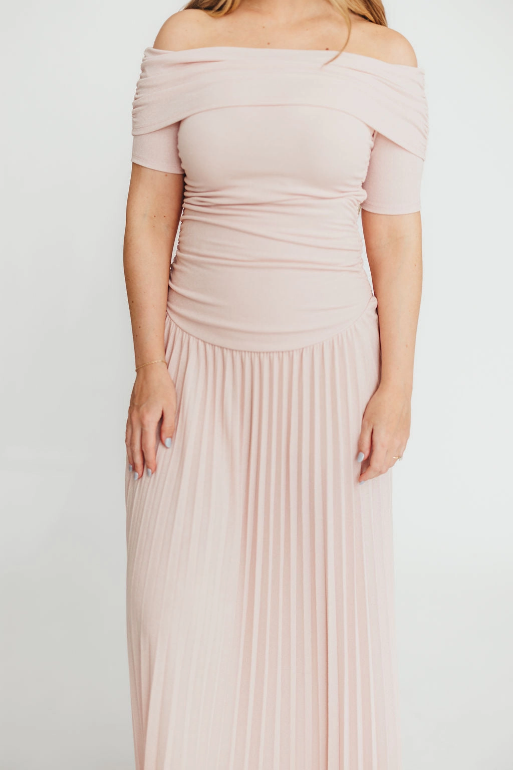 Glam Touch Calm Energy The Lennox Maxi Dress in Dusty Pink