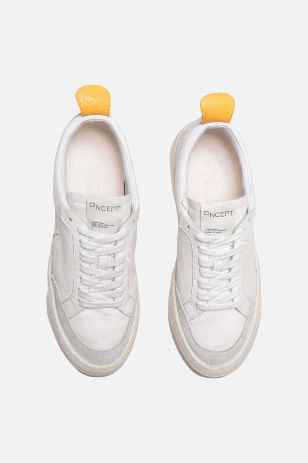 Oncept London Sneakers in White City Hustler Sweat Resistant Lining