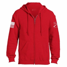 Grunt Style Basic Full-Zip Hoodie - Red Senior Sustainable fashion