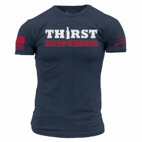 Geometric precision Thirst Responder T-Shirt - Midnight Navy