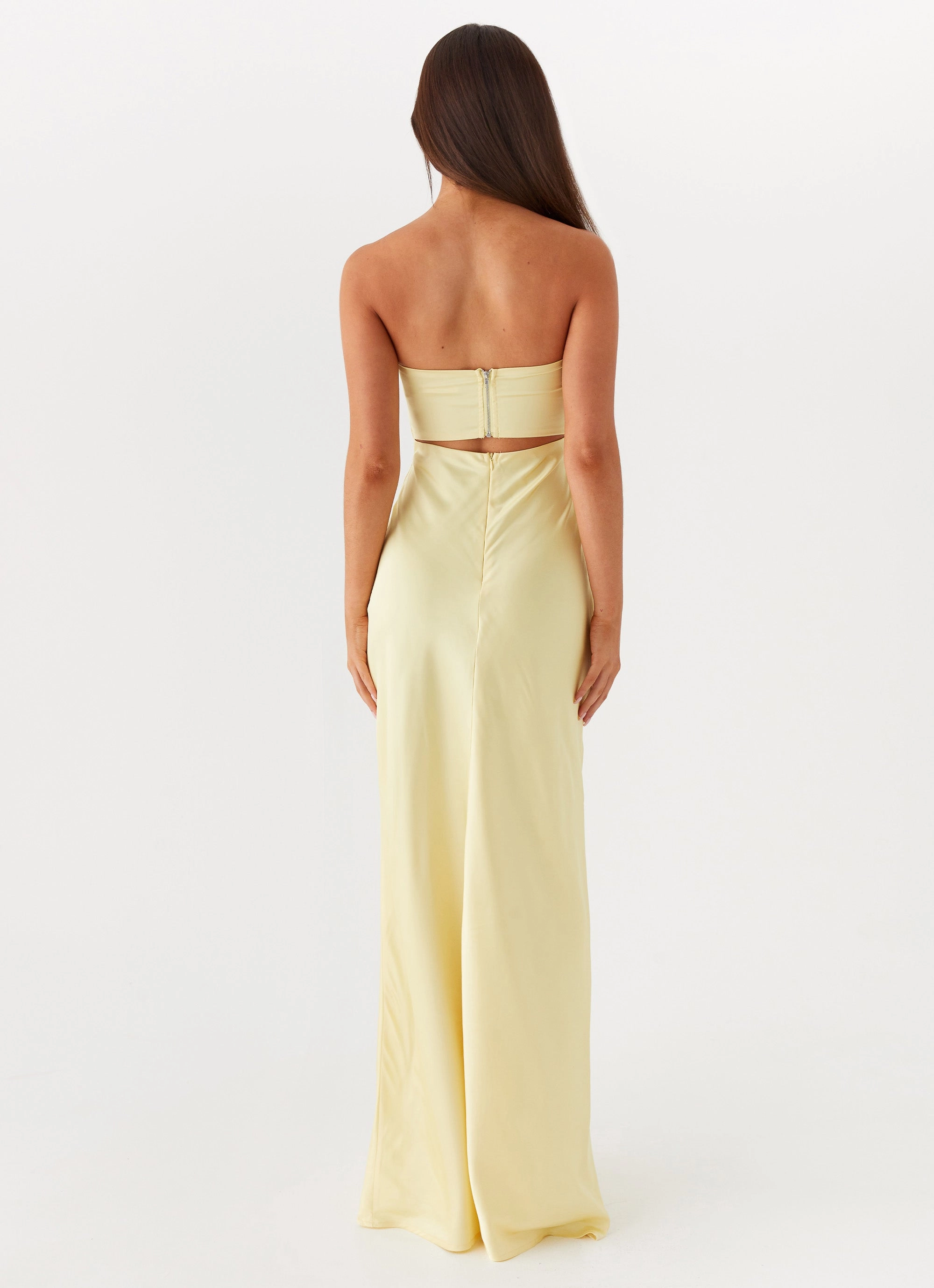 Handmade Tianna Strapless Maxi Dress - Yellow