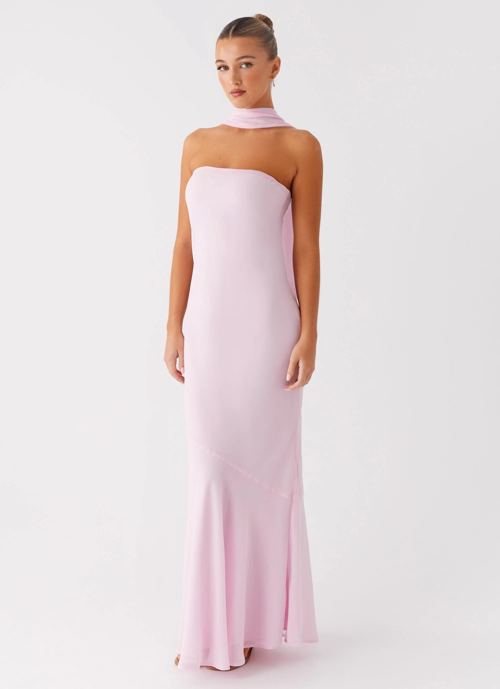 Relaxed Wear Under The Pagoda Maxi Dress - Pink