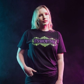 Women's It's Showtime Boyfriend Fit T-Shirt - Black Chill Style