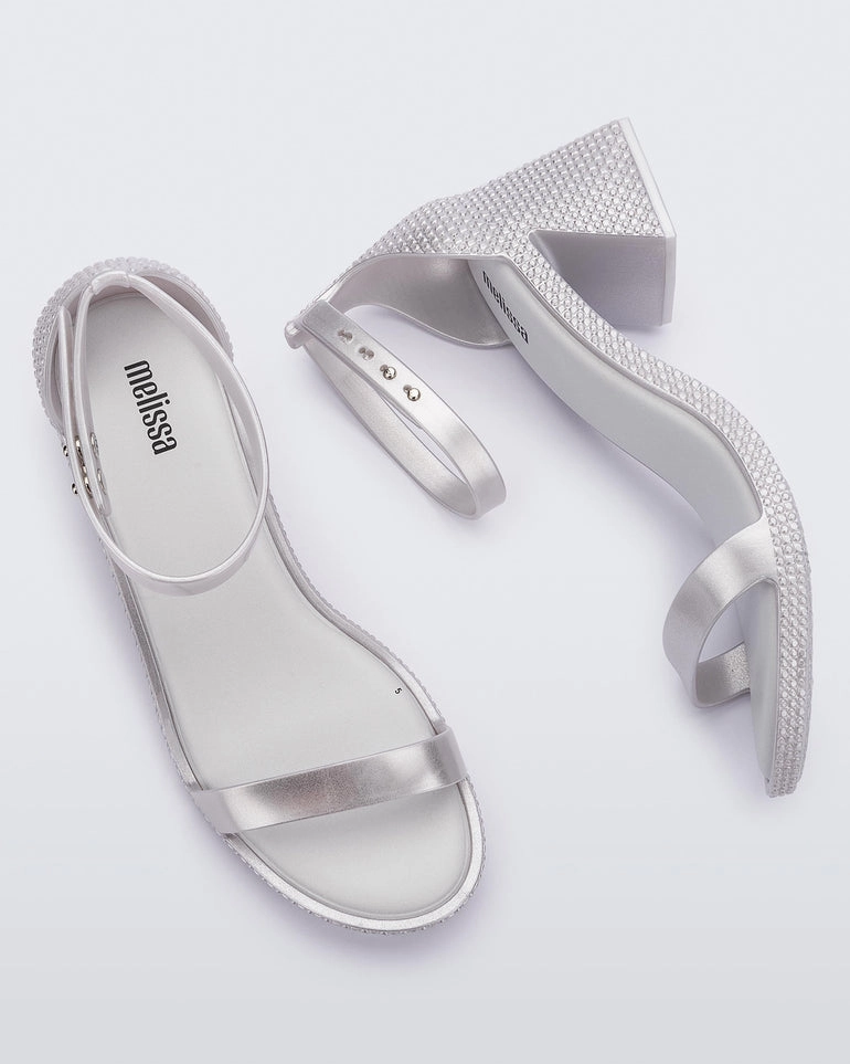 Lux Heel - Metallic Silver/White Dressy Footwear