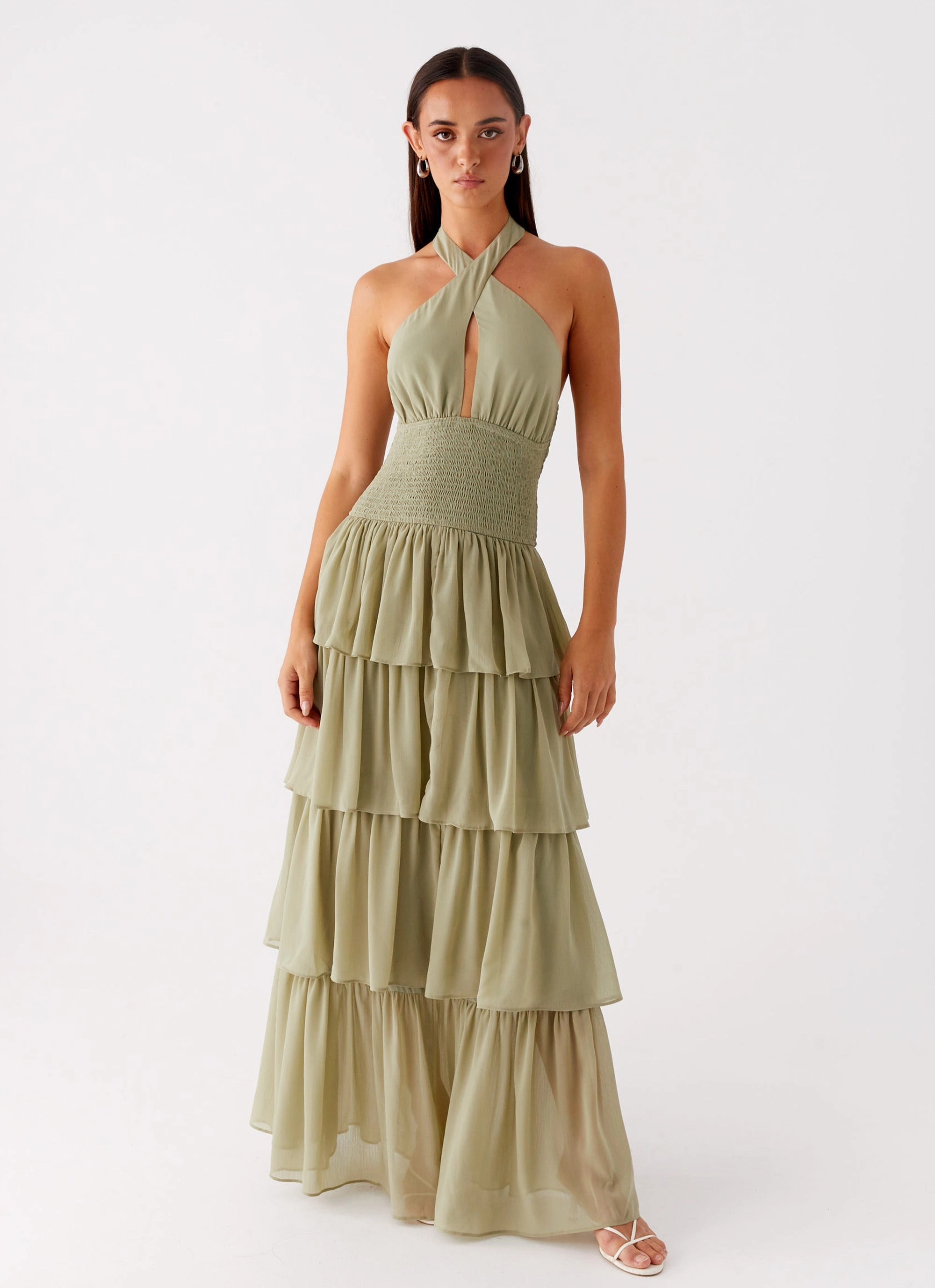 Comfy Fit Salma Maxi Dress - Sage
