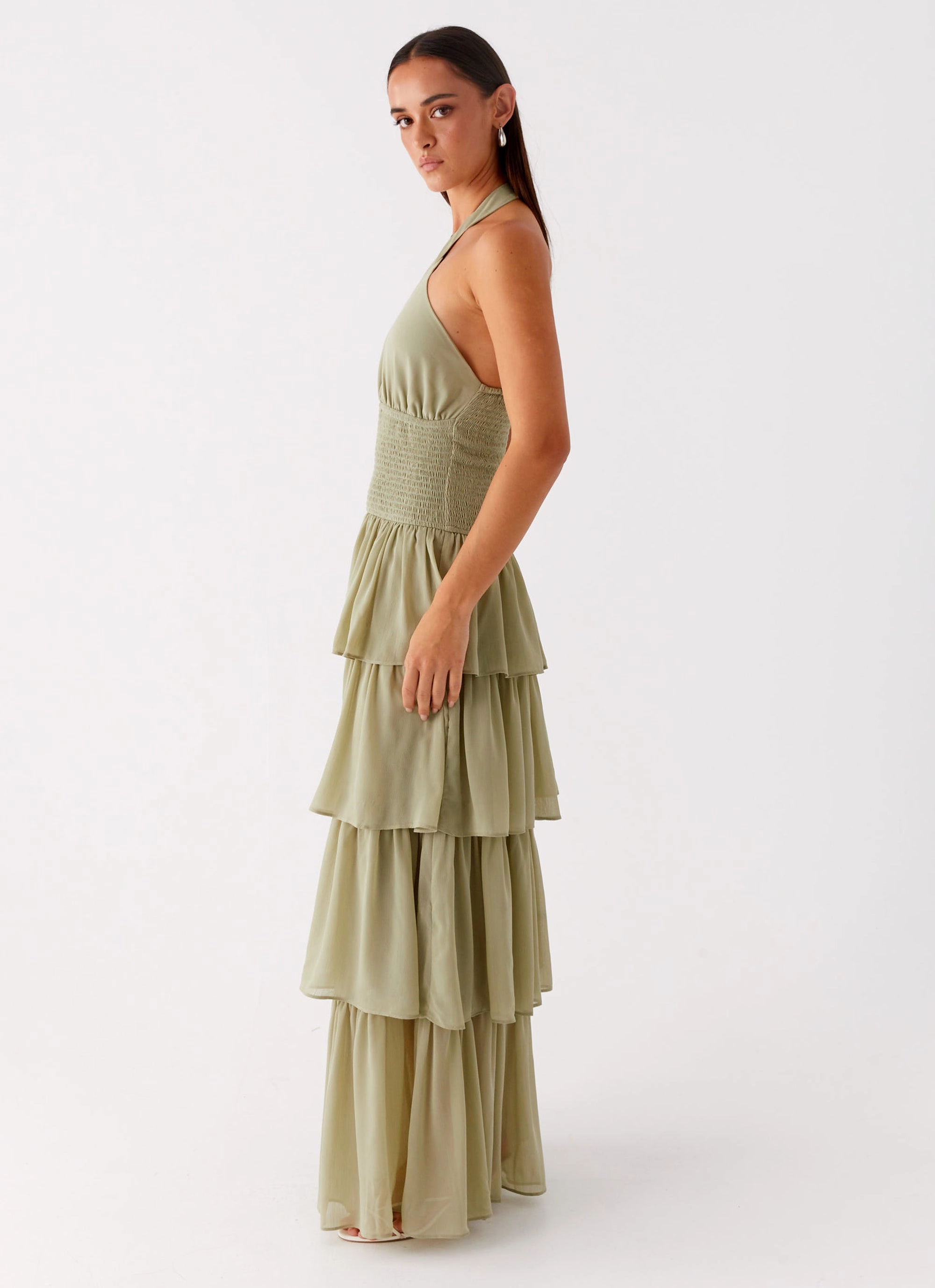 Salma Maxi Dress - Sage travel mode Travel Staple