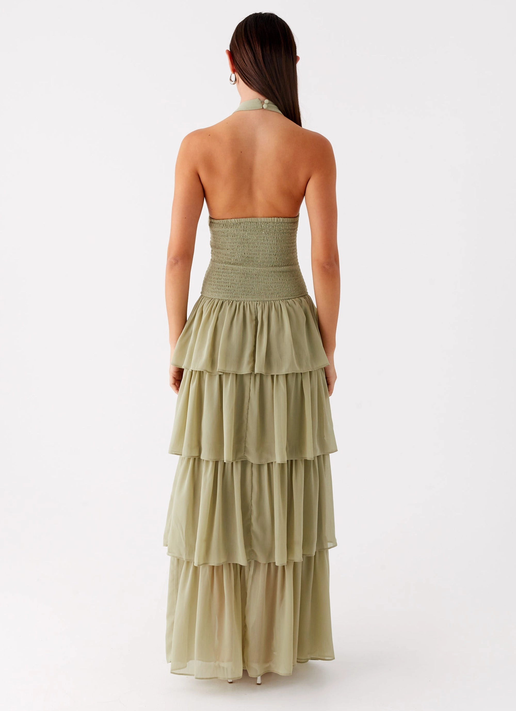 All-Purpose Wear Cloud Light Salma Maxi Dress - Sage
