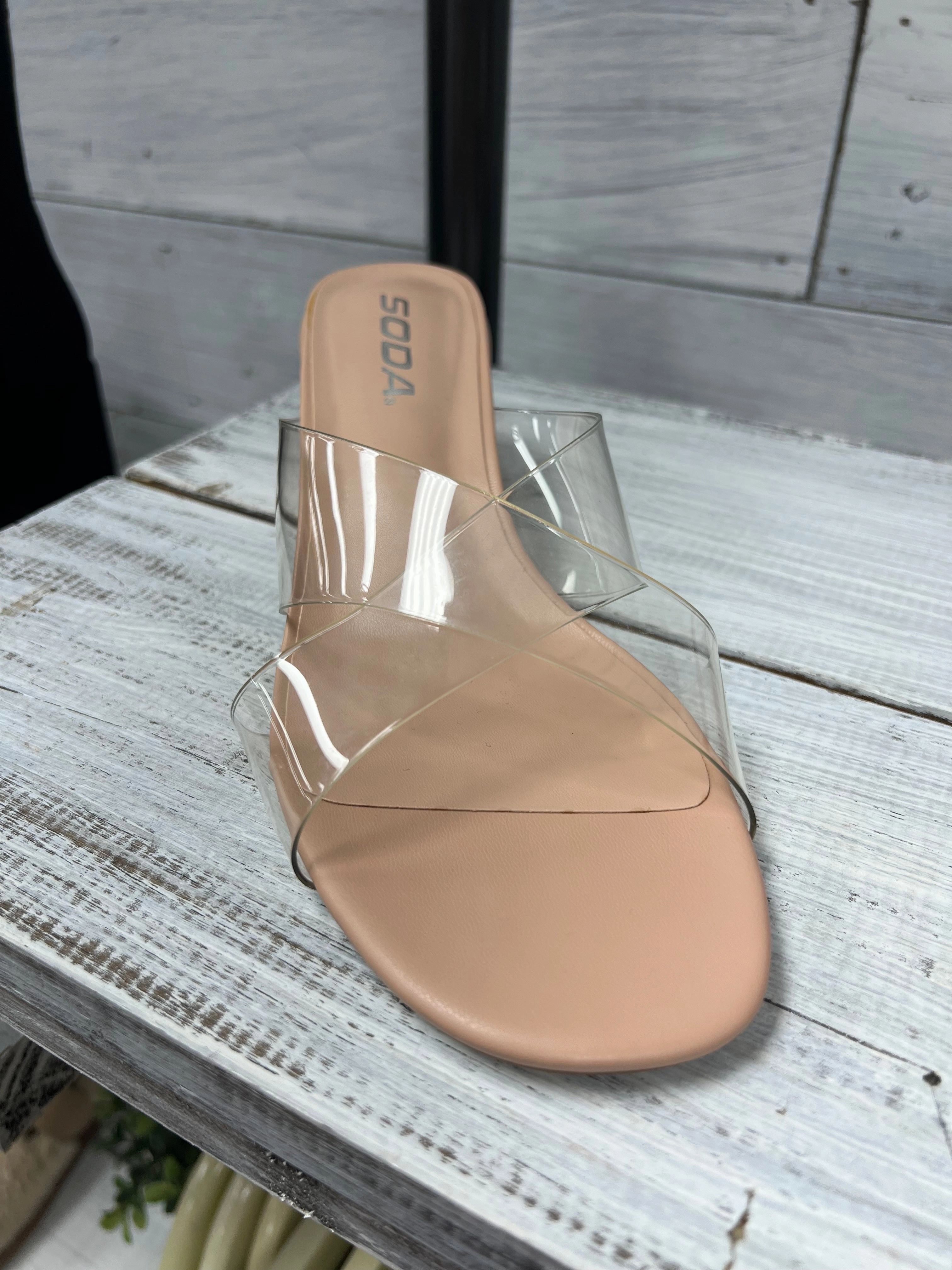 Handmade Soda Clear Spirit Shoe