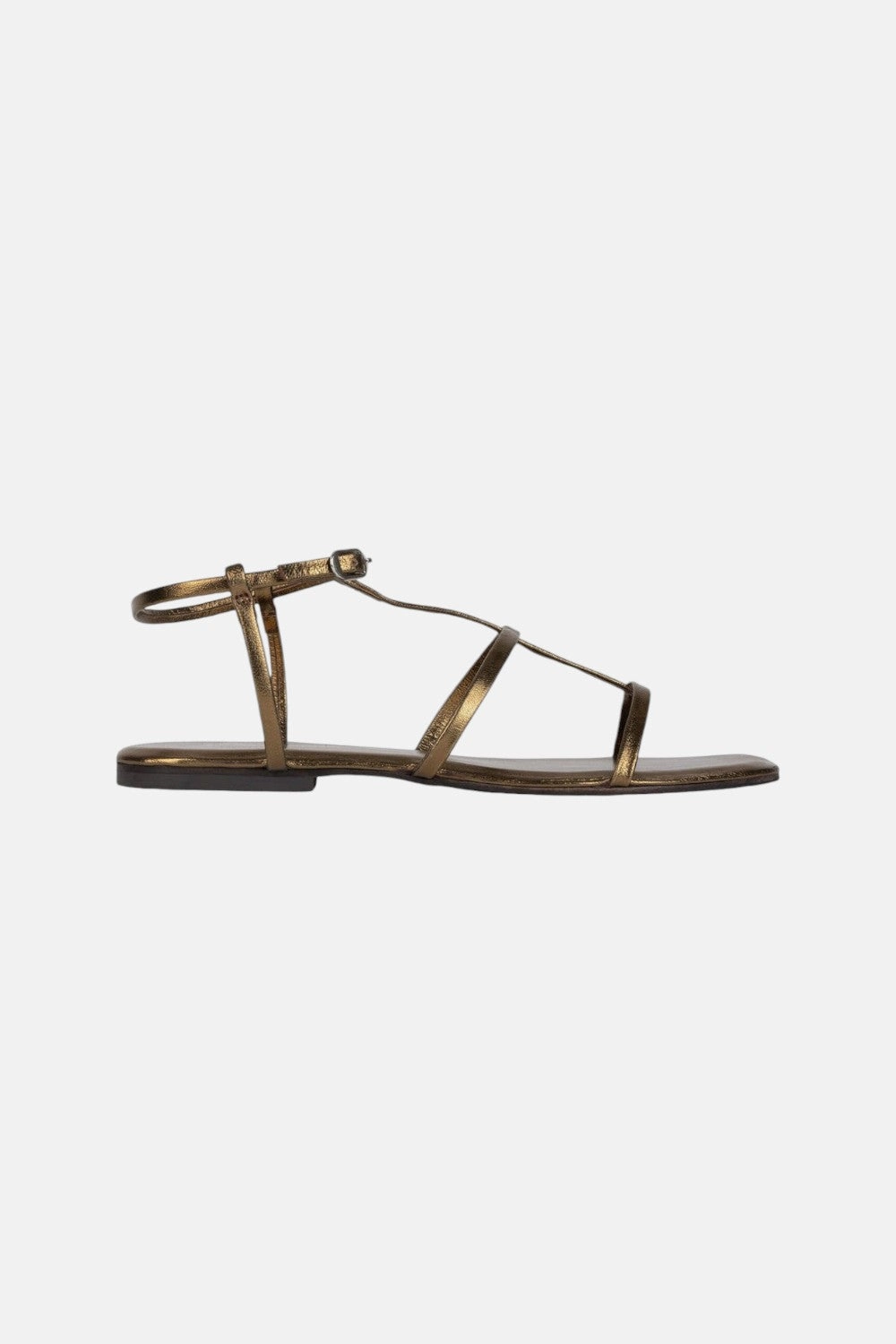 Jeffrey Campbell Corinth Sandals in Bronze Metallic Quick Step Shoes Comfort Pad