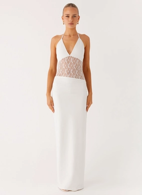 Enchant Lace Maxi Dress - Ivory Formal-look Comfortable fit dress for all body types